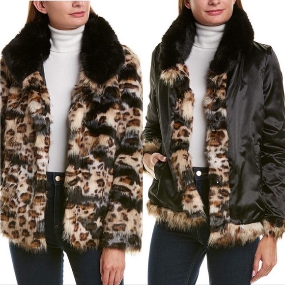 NWOT Sam Edelman Reversible Faux Fur Jacket - Picture 3 of 13